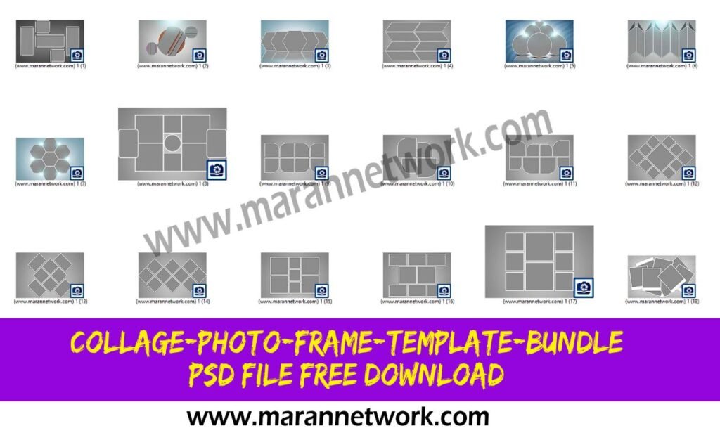 frame collage template march