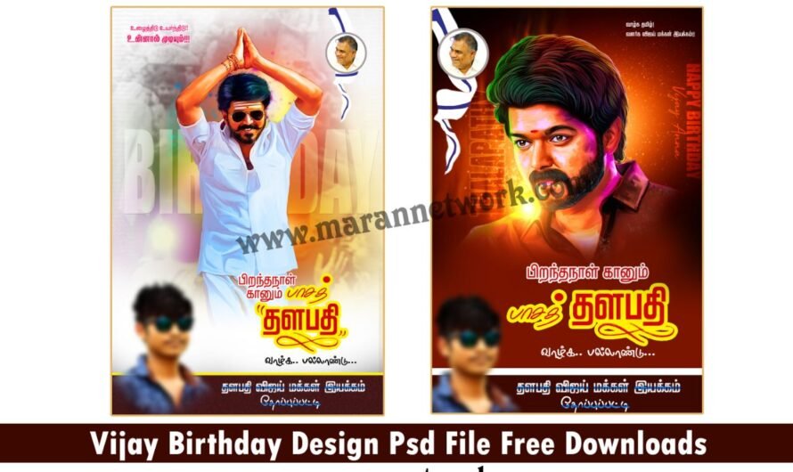 Vijay Birthday Poster Design psd File Free Download