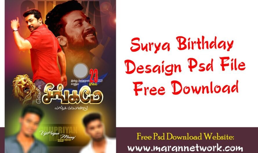 Surya Birthday Poster Design PSD File Free Download