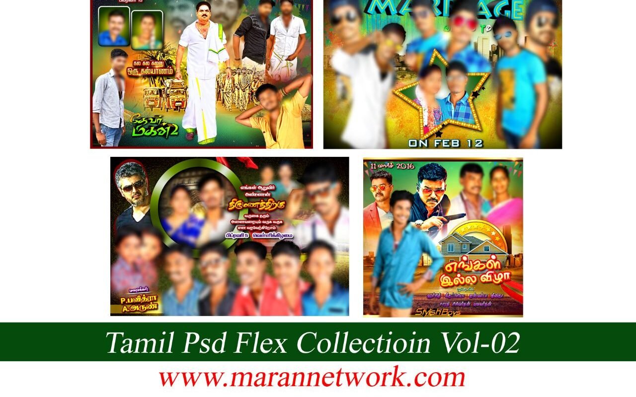 Tamil Flex - Psd File Free Download Vol-02 - Maran Network