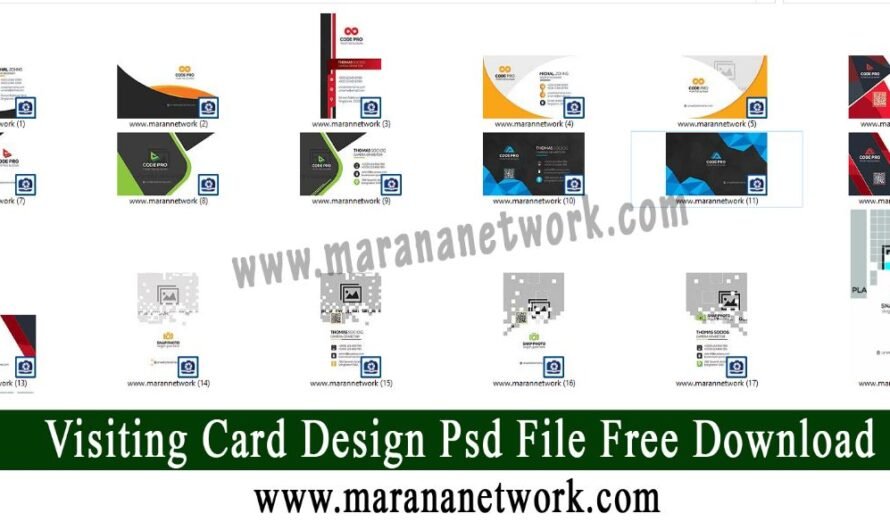 Business Card Design PSD File Free download