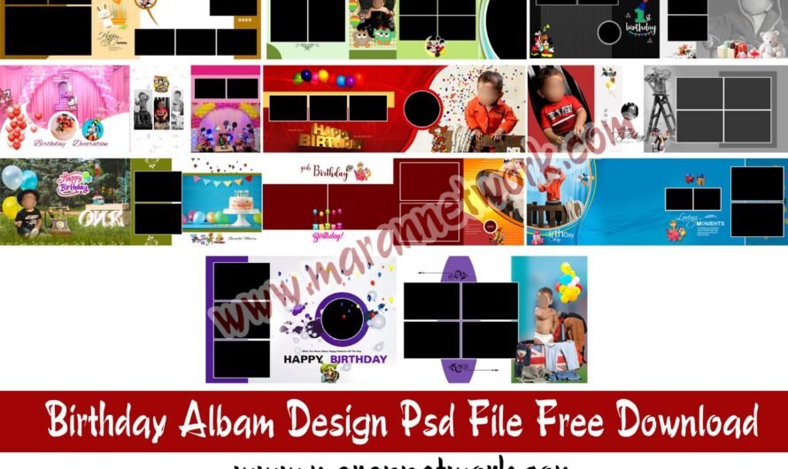 Birthday Albam Design PSD File Free Download