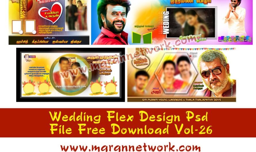 Wedding Flex Design PSD File Free Download Vol-26