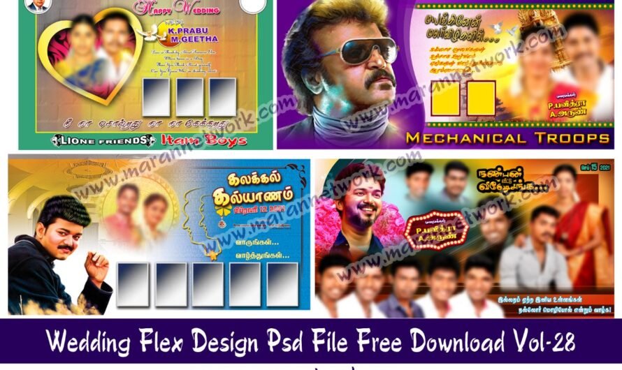 Marriage Flex Design Psd file Free Download Vol-28