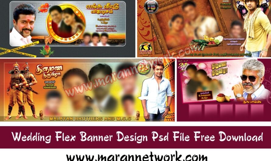 Wedding Flex Design PSD Free Download Vol-27