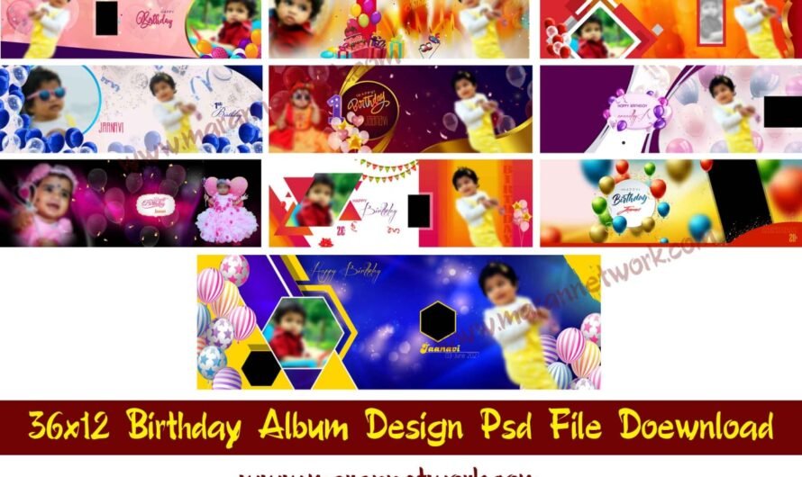 36×12 Birthday Album Design Psd File Free Download Vol-09