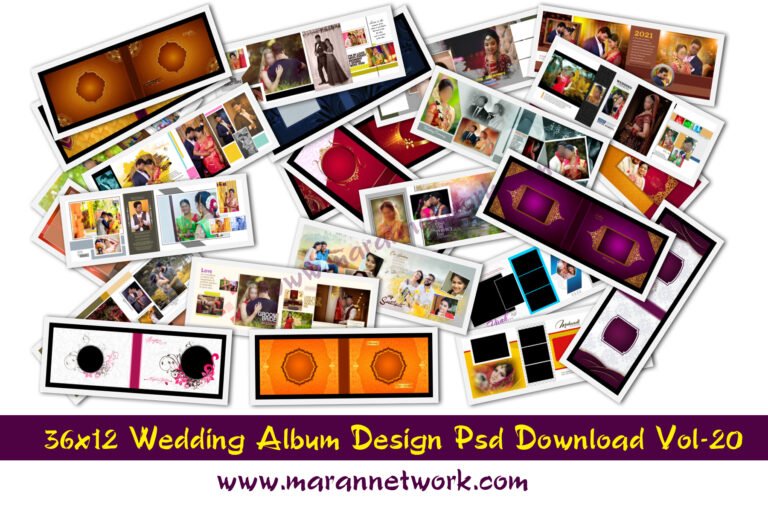 36x12 Wedding Album Design Psd Download Vol-20 - Maran Network