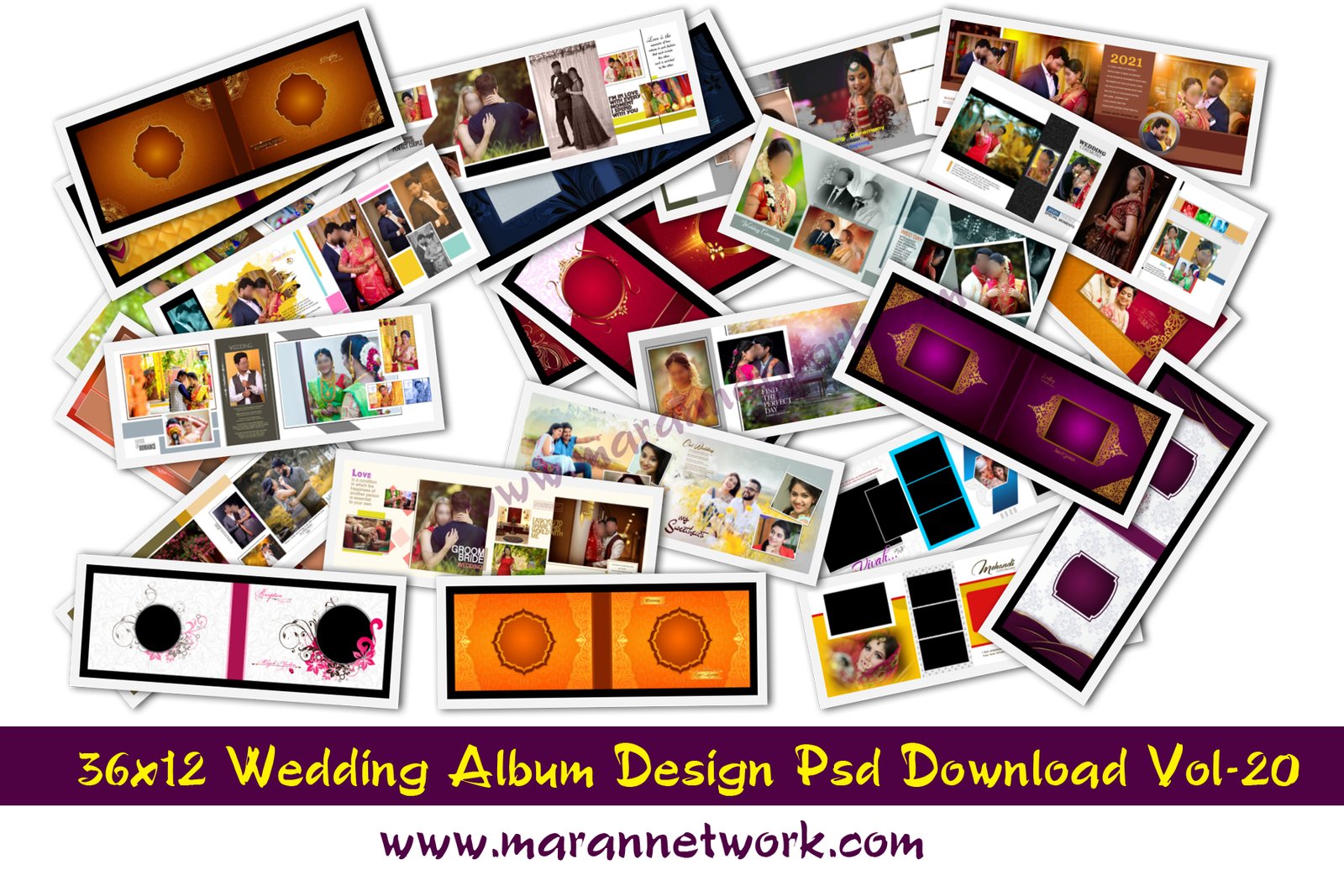 36×12 Wedding Album Design Psd Download Vol20 Maran Network