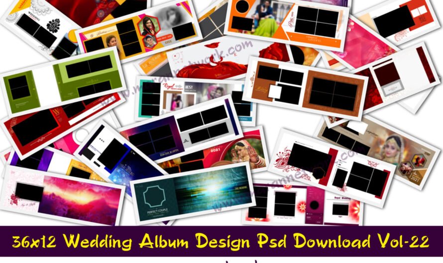 36×12 Wedding Album Design Psd File Free Download Vol-22