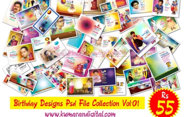Birthday Design Psd File Collection Vol-01