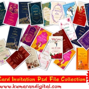 Mobile Card Invitation Design Psd Collection