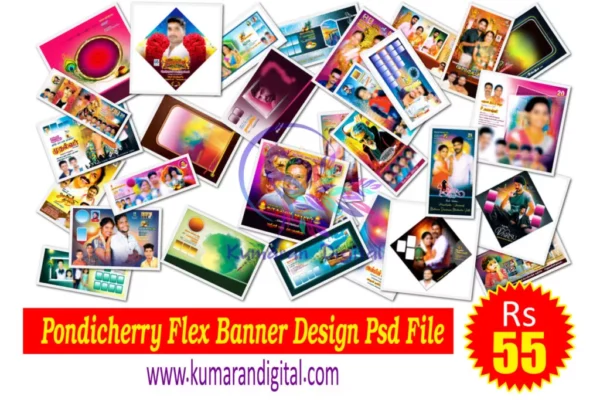 Pondicherry Flex Banner Design Psd File Collection