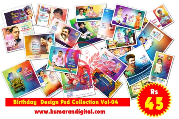 Birthday Design Psd Collection Vol-04