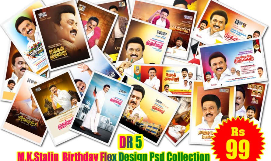 2025 DMK Stalin CM Birthday Design Psd Collection..