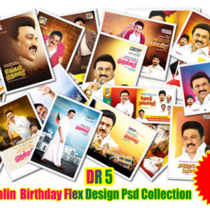 2025 DMK Stalin CM Birthday Design Psd Collection