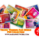 Telugu Wedding Flex Design Psd Download Collection Vol-02