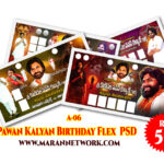Pawan Kalyan Birthday Flex Design PSD Collection